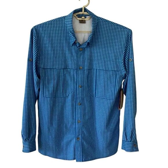 NWT Rugged Exposure Vented long Sleeve Shirt Men’s Medium UPF 30 Fishing Outdoor - Picture 1 of 11